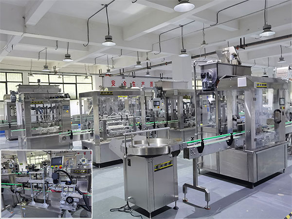 全自動(dòng)液體灌裝機(jī)生產(chǎn)線